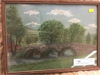 Framed Picture Stone Bridge/Water