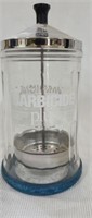 Vintage barbicide glass dispenser
