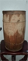 Small Primitive Wooden Barrell