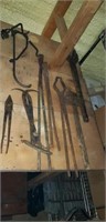 Estate lot of blacksmithing tools