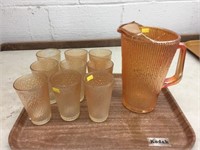 Imperial MarigoldColored Water Pitcher Set