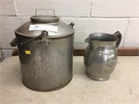 PRR Water Can & Pewter Pitcher