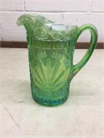 "In God We Trust" Carnival Glass Water Pitcher