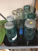 (7) Assorted Mason Jars