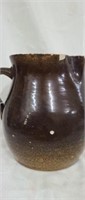Beautiful brown pottery pitcher