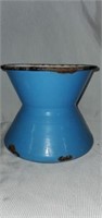 Blue Porcelain Coated Cast Iron Spitoon