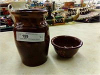 Signed "White" Contemporary Redware Canister