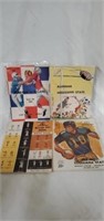 Lot of 4 Vintage 1960's Football Programs