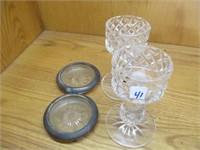 Glass Stemware and Coasters