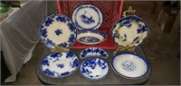 Estate lot of blue and white