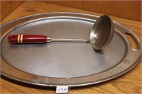 Red Handle Dipper and Tray