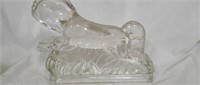 Beautiful heavy glass horse decor