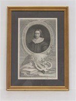 John Milton Portrait - by J. Houbraken