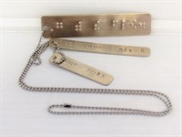 Braille “Go With the Flow” Necklace
