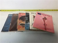 Collection of 6 Vintage 1960s Playboys
