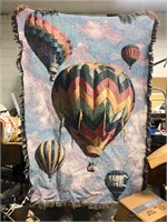 Hot Air Balloon Throw Blanket 60”x36”