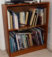 Bookcase w/Art Reference Books, Radio &