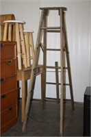 Wooden Step Ladder, No Steps 69H