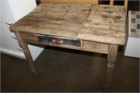 Vintage Work Table 28.5 x 27.5 x 29H