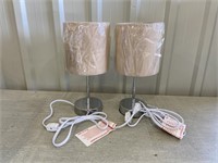 2 Small Table Lamps