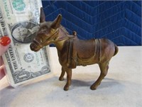 Early 4.5" Metal Donkey Animal Bank