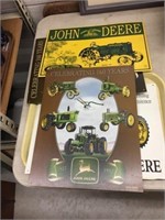 (4) John Deere Tin Signs