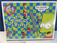 THE SIMPSONS 3D Chess Game Set UNOPENED