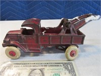 Early CHAMPION Cast Iron Tow Truck Toy AS IS