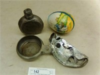 Lot:  Pewter, Easter Egg & Cookie Cutter