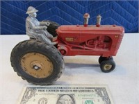 Early MASSEY HARRIS 8" Metal Toy Tractor