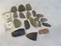 Bag Early Stone Artifacts Scrapers~Points larger