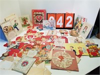 vintage valentines day and greeting cards