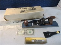 Vtg USA 14" Hand Planer Tool w/ Original Box