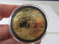 2002 GoldPlated Silver Eagle $1 Coin