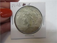 1926 PEACE Silver Dollar Coin sleeved