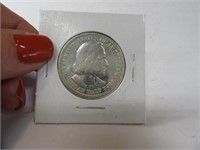 1893 Columbian Half Dollar Coin sleeved