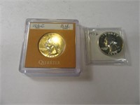 1956 & 1962 UNCirculated Silver Quarters