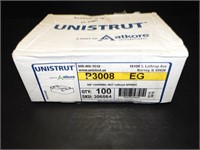 New Case of 100 Unistrut 3/8 Channel Nut