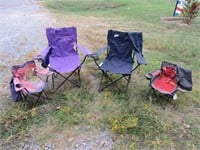 Lot of 4 Lawn Chairs