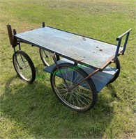 bicycle wheel garden cart