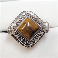 Silver Gem Stone Ring