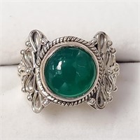Silver Gem Stone Ring