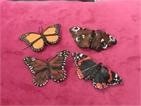 2 Leather Butterflies/ Wings Crafted Butterflies