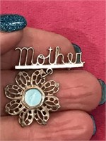 Antique "Mother" Religious Pin