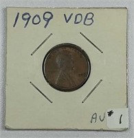 1909-VDB  Lincoln Cent  AU