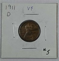 1911-D  Lincoln Cent  VF