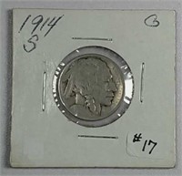 1914-S  Buffalo Nickel  G