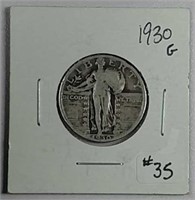 1930  Standing Liberty Quarter  G