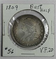 1809  Capped Bust Half Dollar  VF-20