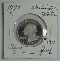 1979-S  Clear S  Washington Quarter  Proof